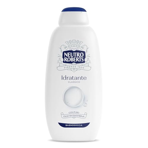 Neutro Roberts Bagnoschiuma Corpo Idratante con Glicerina Naturale, Azione Emolliente, Per una Pelle Idratata, Morbida e Protetta, Dermatologicamente Testato, Flacone da 600 ml