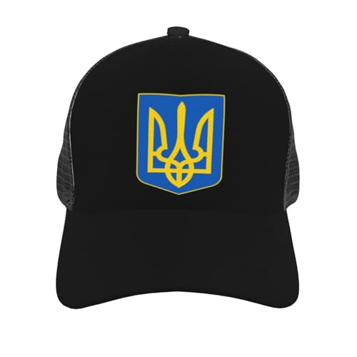 Lesser Coat of Arms of Ukraine Unisex Mesh Baseball Caps - Classic Adjustable Hat3