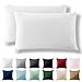 Alreya 2er-Set Renforcé Kissenbezug 40 x 60 cm - 100% Baumwolle mit YKK Reißverschluss, Superweicher Kopfkissenbezug 40x60, Kissenhülle, Weiß, nur Kissenbezug
