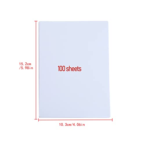 Liwute 100Sheets Glossy Self Adhesive Photo Paper, 4R Sticker Label Paper Crafts Diy Project,Sticky Photo Paper For Inkjet Printer (4X6"-100Sheets-135Gsm) #TOP1