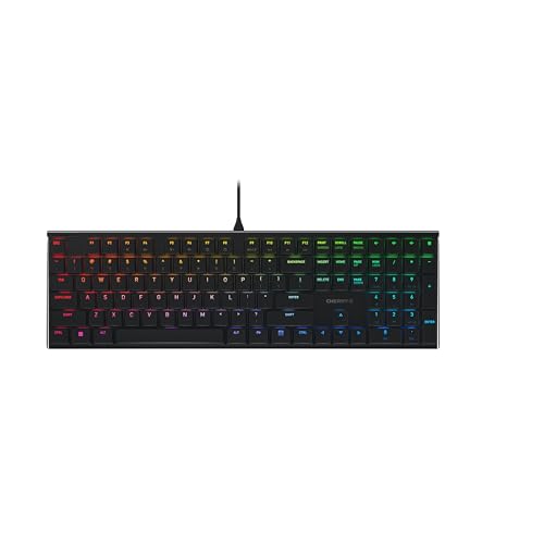 Cherry MX 10.0N RGB Mechanical Keyboard MX Low Profile Speed switches, Aluminum housing, Premium Keyboard for Gaming and Work. G8A-25010LVBUS-2 by Cherry - Used condition - US$44.99