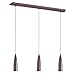 Dainolite DAINDHC3601-OBB Transitional Three Pendant Close-to-Ceiling-Light-fixtures, Bronze/Dark