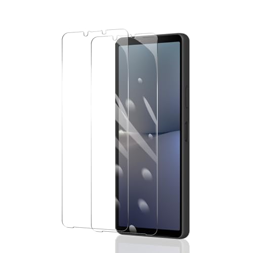 �Ή� Sony Xperia 10 V �t�B���� �ی� �P�[�X �y2���Z�b�g �K���X�t�C�����zSony Xperia 10 V �����K���X �C�A���X �\��₷�� �X�N���b�`�h�~ ���ϋv ������ �S�ʕی�