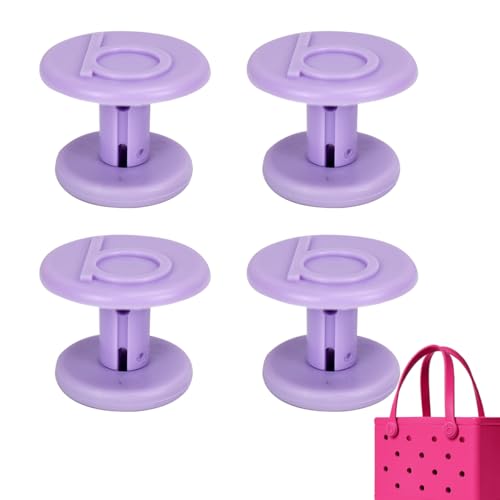 Replacement Rivets for Bogg Bag 4Pack Beach Bag Replacement Buttons Replacements Rivets Repair Beach Tote Bag Accessories (Light Purple)