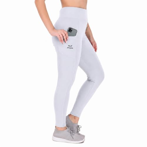 Image of Yoga Pants for Women High Waisted Stretchable Workout Jeggings with Pockets.