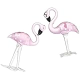 Figurines de flamants roses – ces adorables figurines de flamants roses artisanales peuvent également être utilisées avec d'autres accessoires de loisirs créatifs ou comme accessoires photographiques. décoration en figurine de flamant rose