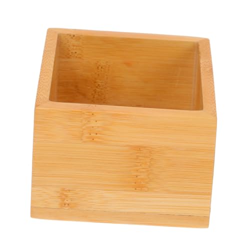 Mobestech 1Pc Wooden Tea Bag Storage Box Multi Function Case for Tea Bags Sugar Packets and Items Elegant Design for Home Kitchen Office Use