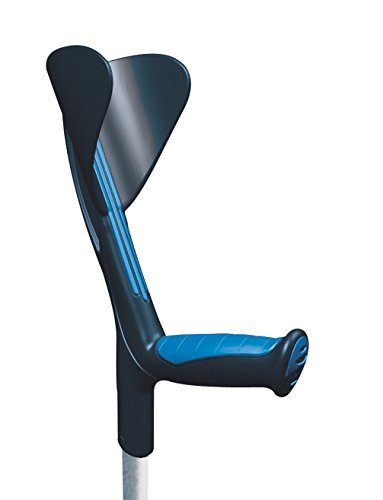 TOROS-GROUP Muletas (aluminio) Apoyo después de lesiones u operaciones Ligero, robusto con empuñadura ergonómica 1 pieza Azul