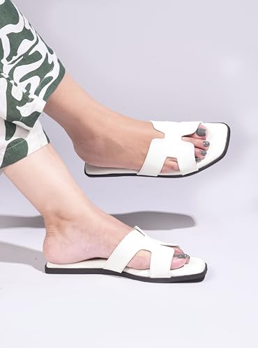 Image of JM LOOKS Women's Open-Toe Slip-On Flat Sandals
