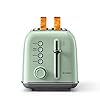 BUYDEEM DT620 2-Slice Toaster, Extra Wide Slots, Retro Stainless Steel with High Lift Lever, Bagel and Muffin Function, Removal Crumb Tray, 7-Shade Settings (Cozy Greenish) BUYDEEM DT620 2-Slice Toaster, Extra Wide Slots, Retro Stainless Steel with High Lift Lever, Bagel and Muffin Function, Removal Crumb Tray, 7-Shade Settings (Cozy Greenish)