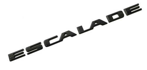 Image of 3Pcs Escalade 600 600D Rear Liftgate Emblems Car Badge Letter 84787581 86543262 Compatible with 2021-2025 Escalade (Glossy Black)