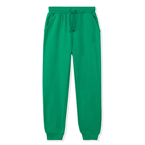 Kid Nation Kids Sweatpants Unisex Soft Brushed Fleece Casual Pull On Jogger With Pockets For Boys Or Girls Size 5 6 Green 01 #TOP21