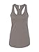 Next Level Apparel Women's The Ideal Racerback Tank Top with Tear Away Tag, Warm Grey, Medium