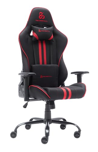 {Sillas Gaming Baratas Rojas Sillas Gaming NEWSKILL Kitsune V2 Roja Silla Gaming | Tela Transpirable