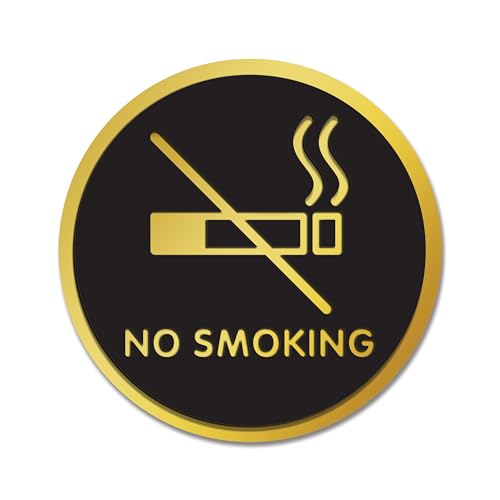 Image of Rousrie No Smoking Stickers For Glass Doors (Size: 6 Inch) For Office, Stores, Cafe, Hotel, Restaurant, Business & Shop, Self-Adhesive, Acrylic Signage (No smoking)