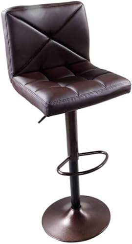OZSSLJJ Silla de Bar Elevador Taburete Retro Americano de Madera Maciza Respaldo Alto Giratorio for