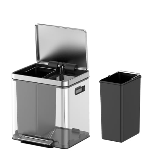 Caneca de basura de acero inoxidable 36L con pedal