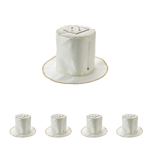 National Lighting Fire Hoods for Downlights Fire Rated Intumescent Downlight Hoods Covers Heatguards Recessed Fibreglass Fire Proof Ceiling Hoods Small (150x150mm) 4 Pack