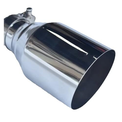 Embout échappement 63mm coudé en inox 304 brillant pour look sportif