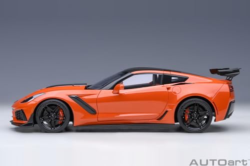 Autoart 2019 Chevrolet Corvette C7 ZR1 Sebring Orange Tintcoat 1/18 miniatura 3