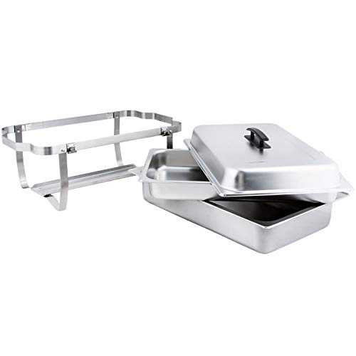Bc-elec - F433-2 Speisenwärmer Buffetwärmer 2x GN1/2 bain marie mit Deckel, 60x37x29cm – Bild 7