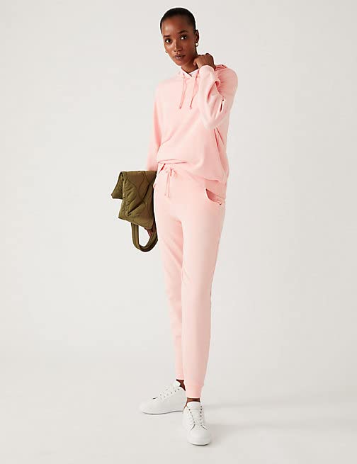Image of Marks & Spencer Women's Cotton Solid High Rise Regular Fit Jogger