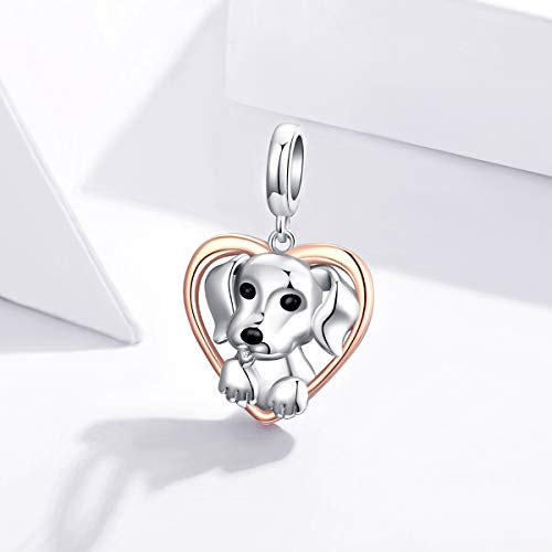 Dije de perro de plata 925 joya de animales ideal para regalar 3