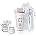 Produktbild Braun Silk-épil 9 Beauty-Set, Epilierer Damen für Haarentfernung, Aufsätze für Rasierer und Massage für Körper, inkl. Bikinitrimmer, Tasche, Geschenk für Frauen, 9-890, rose/gold