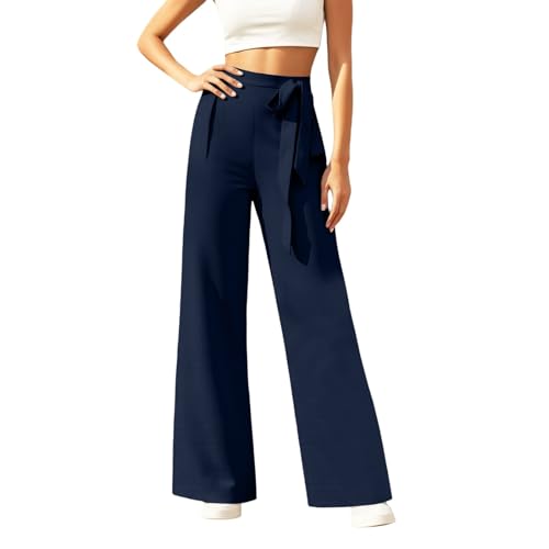 Pantalon jambe ample femme fluide anti-serrage pour un confort quotidien chic