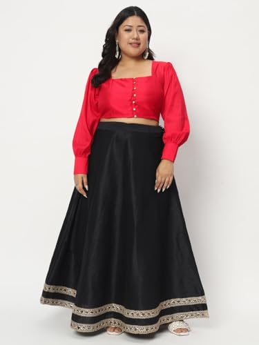 Image of studio rasa Women's Plus Size Chroma Button Down Crop Top for Wedding Festive Party