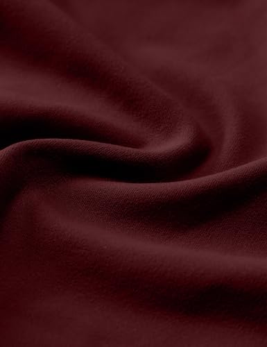 Crz Yoga Womens Butterluxe Mock Turtleneck Long Sleeves Crop Tops Slim Fit Workout Casual T-Shirt Base Layer Fall Shirts Red Merlot Medium thumb #3