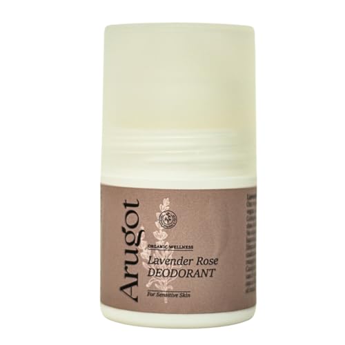 Lavender Rose Roll On Deodorant, Organic, Made in Israel | No Irr...