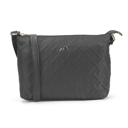 Image of Metro Women Casual Fabric Soft Body Zipper closure Quilted Sling Bag
