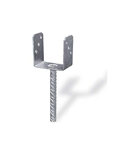 Connex Pfostenträger 71 x 60 x 100 x 200 x 4 mm / Durchmesser16 mm, U-Form, Material: feuerverzinkt, 1 Stück, HV4205 (Packung mit 2)