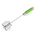 QooWare One Hand Push Whisk Blender - Rotating Mixer Milk Frother - for Home Kitchen & Food Service