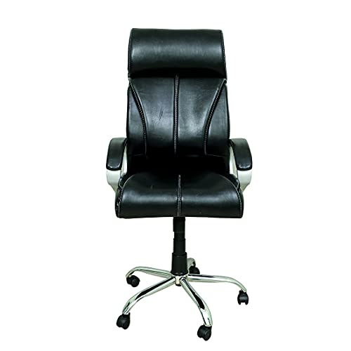 Image of CELLBELL C54 Ergonomic High Back Boss Chair Leather Office Chair /Director Chair /Leatherette Executive Revolving Chair (Black)