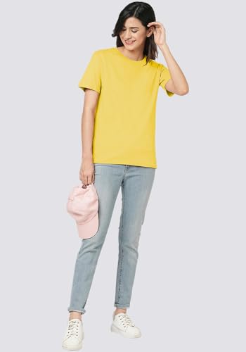 Image of Wear Your Opinion Women's S to 5XL Plain Solid 100% Cotton Unisex Boyfriend Fit T-Shirt (Design: Solid)