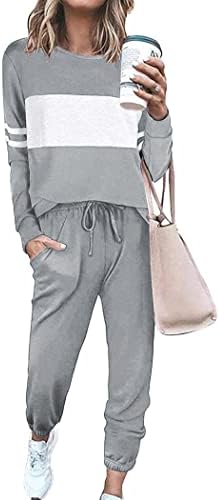 PRETTYGARDEN Women Color Block 2 Piece Sets Tracksuit