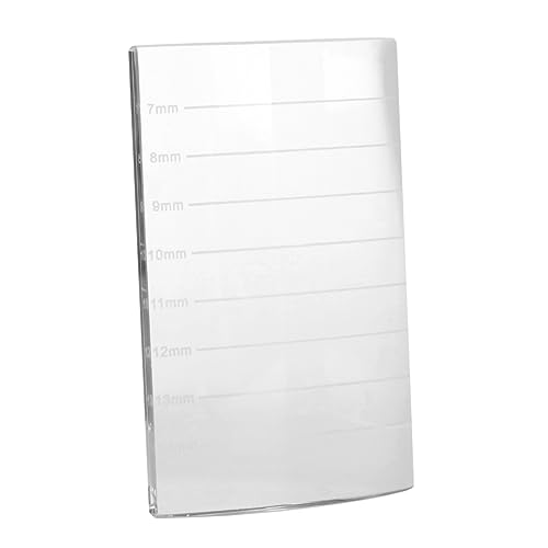 Mikinona Lash Extension Pallet Holder Glass Eyelash Template Eyebrows Makeup Tool Eyelash Length Distinguisher