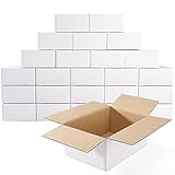 MESHA White Corrugated Mailing Box 6X4X4 Shipping Boxes Cardboard For Small Business Packaging...
