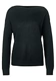 Street One Damenpullover mit softem Grobstrick in schlichter Unifarbe. Maße bei EU-Größe 38 ca.: Länge 56 cm, Brust 58 cm, Saumweite 52 cm