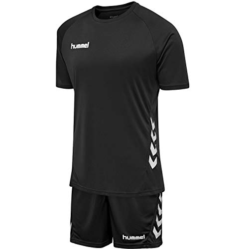 hummel Herren Ensemble Promo Set Trainingsanzug, Schwarz, XL