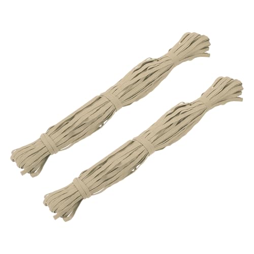 Ruban élastique extensible kaki 6mm haute résistance pour loisirs créatifs et mercerie