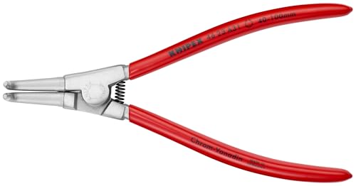 Image of KNIPEX Tools - Circlip Pliers, External, 90 Degree Angled, Forged Tip, 1 37/64"-3 15/16" Shaft Dia., Chrome (4623A31)