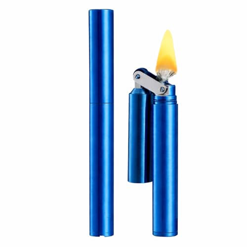 Encendedor vintage resistente al viento kerosene azul miniatura 1