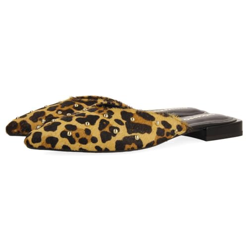 Mules Gioseppo Irasburg imprimé léopard : nu-pieds chic en cuir véritable