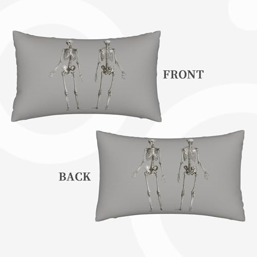 Housse de coussin imitation lin squelette humain de qualite pour canape - 5
