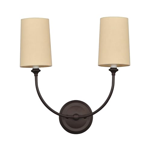 Image of Crystorama Libby Langdon Sylvan 2 Light Dark Bronze Sconce