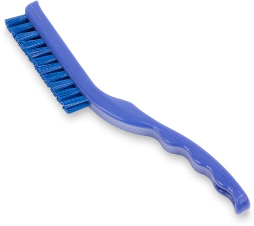 Image of SPARTA Detail Brush Grout Brush, Crevice Brush with Hanging Hole for Bathroom, Kitchens, Countertop, Plastic, 9 Inches, Blue, (Pack of 6)
