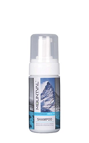 Mountval Shampoo, Mousse Nettoyante pour Vêtements et Accessoires de Sport et Randonnée, Produit Lavant pour Articles Étanches Cover